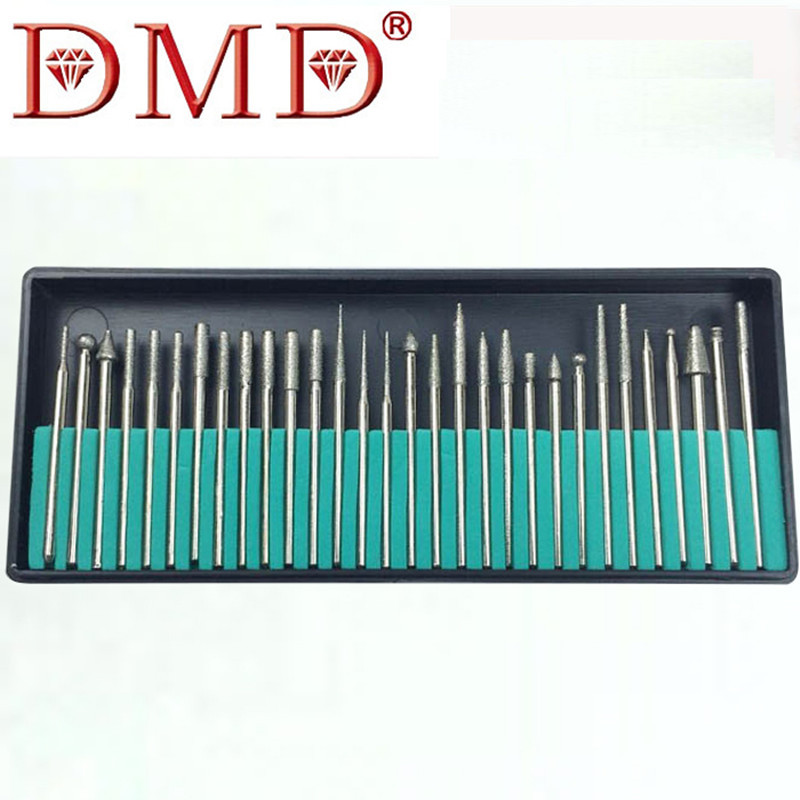 DMD金刚石磨头 柄径2.35mm金刚石 玉石翡翠打磨头金刚石工具